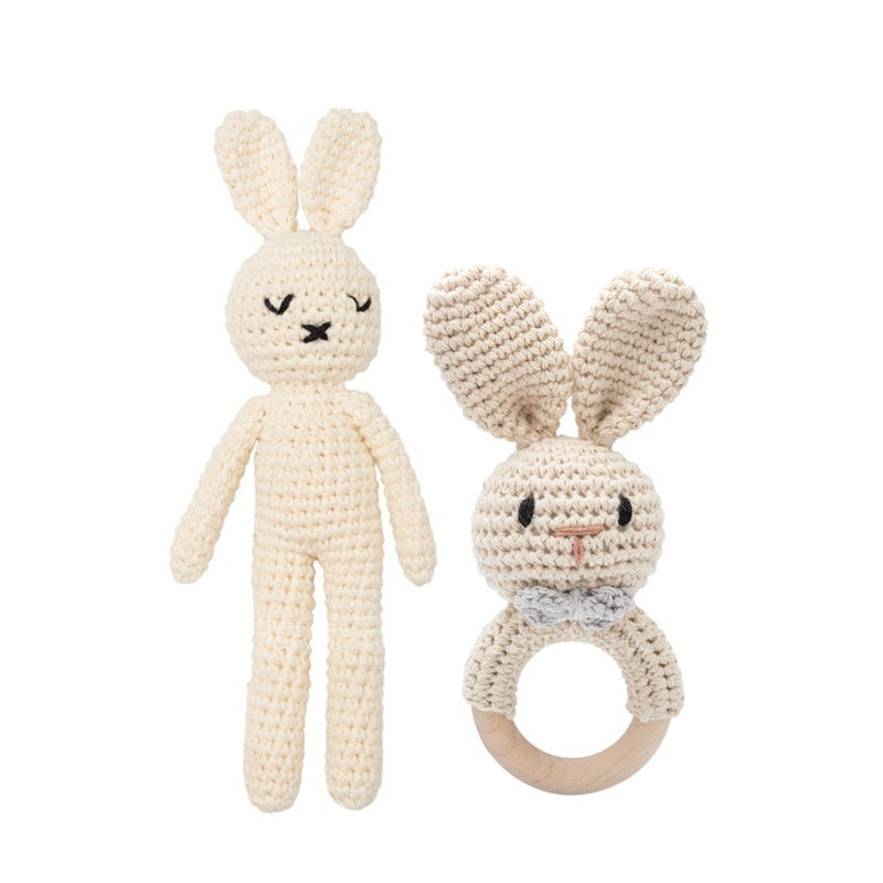 Handmade Crochet Rattle Set