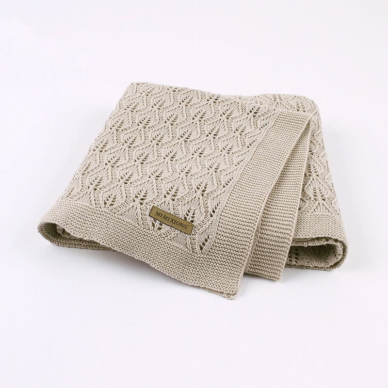 Baby Knitted Cotton Blanket - Hallow Collection