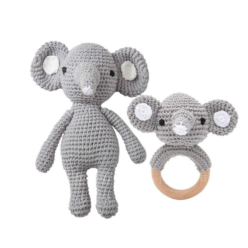 Handmade Crochet Rattle Set
