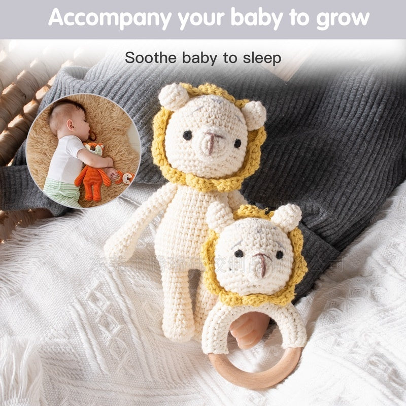 Handmade Crochet Rattle Set