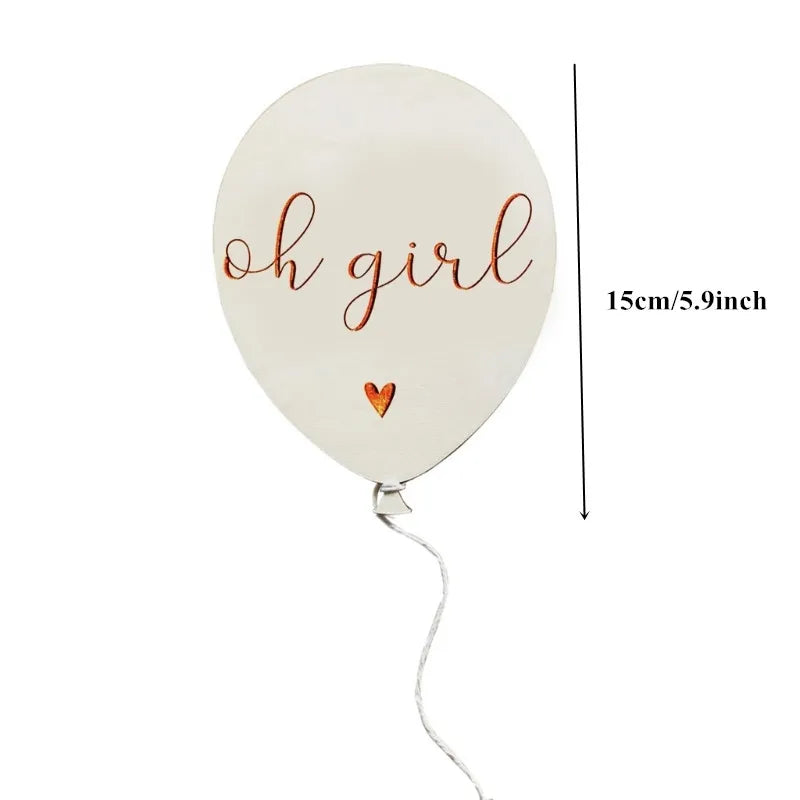 Balloon Baby Milestone Cards – Newborn Photo Props & Keepsake