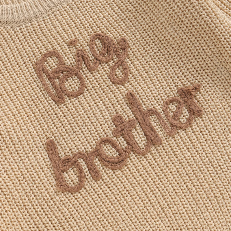 Big Brother Boy Embroided Sweater