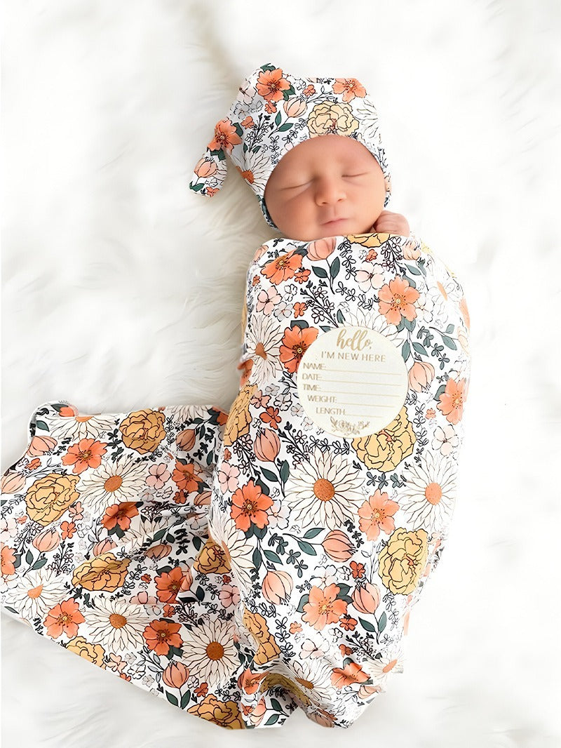 4 Piece Swaddle Set - Blossom & Breeze Collection