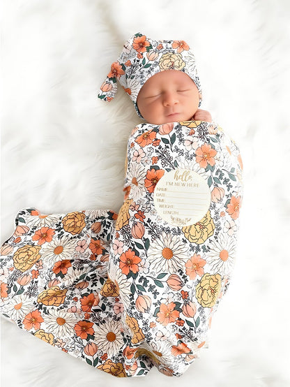 4 Piece Swaddle Set - Blossom & Breeze Collection