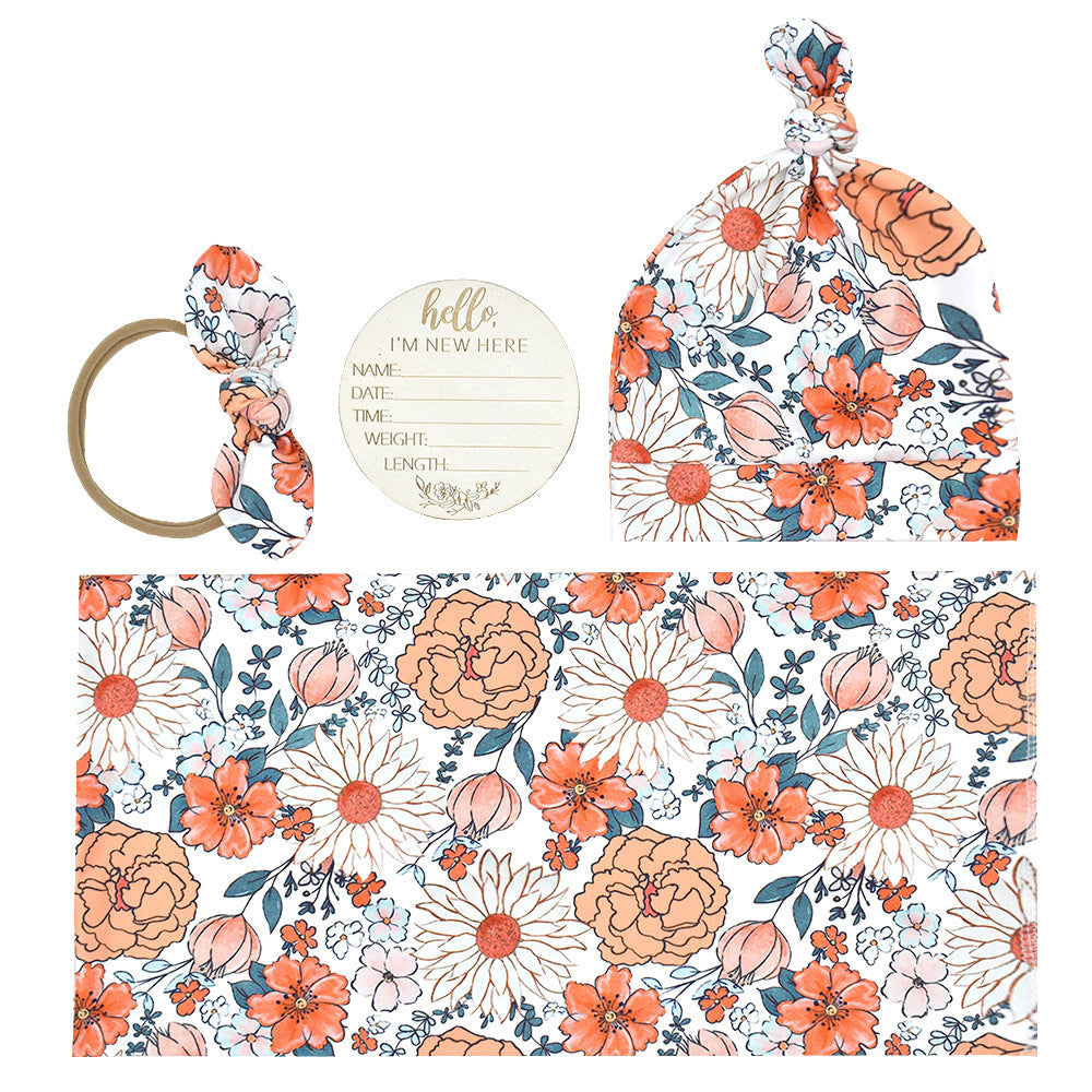 4 Piece Swaddle Set - Blossom & Breeze Collection