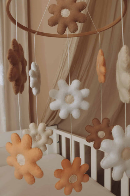 Handmade Flowers baby mobile-6