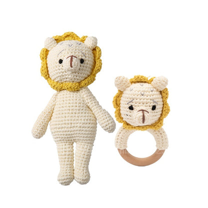 Handmade Crochet Rattle Set