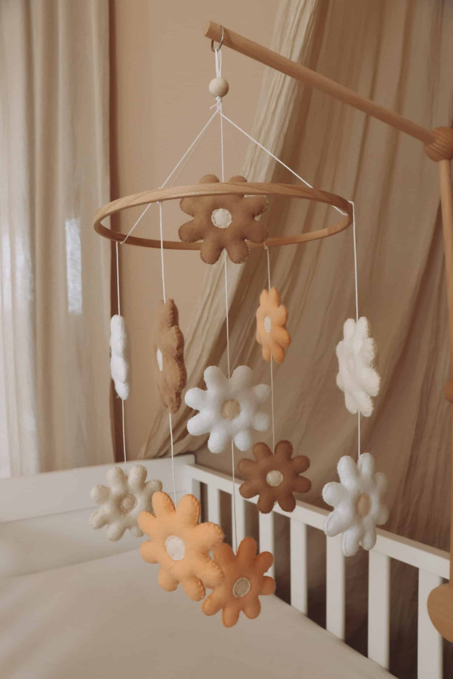Handmade Flowers baby mobile-1