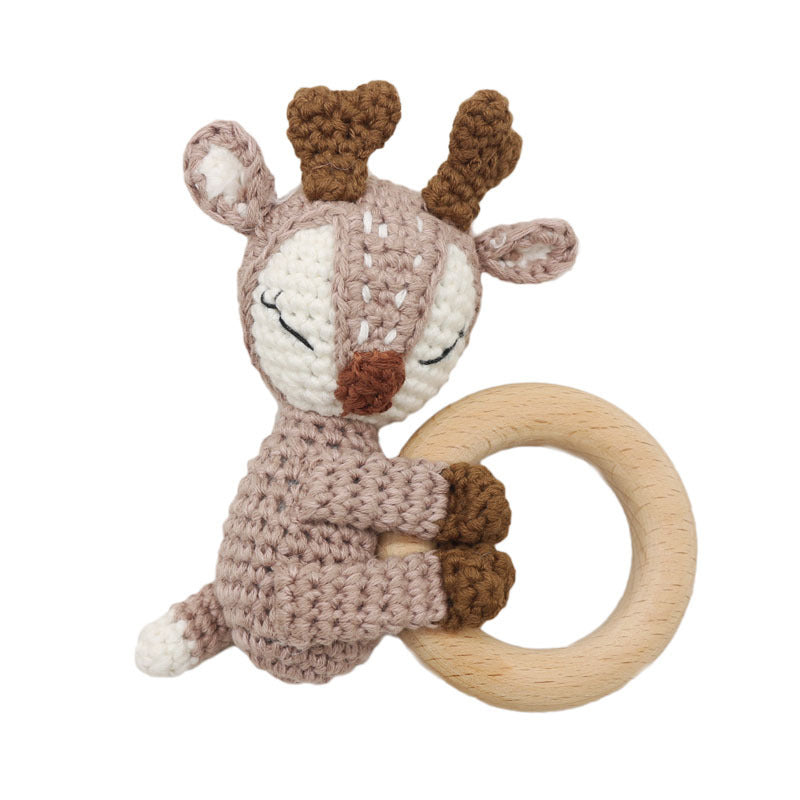 Handmade Crochet Fox Rattle Toy