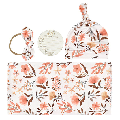 4 Piece Swaddle Set - Blossom & Breeze Collection