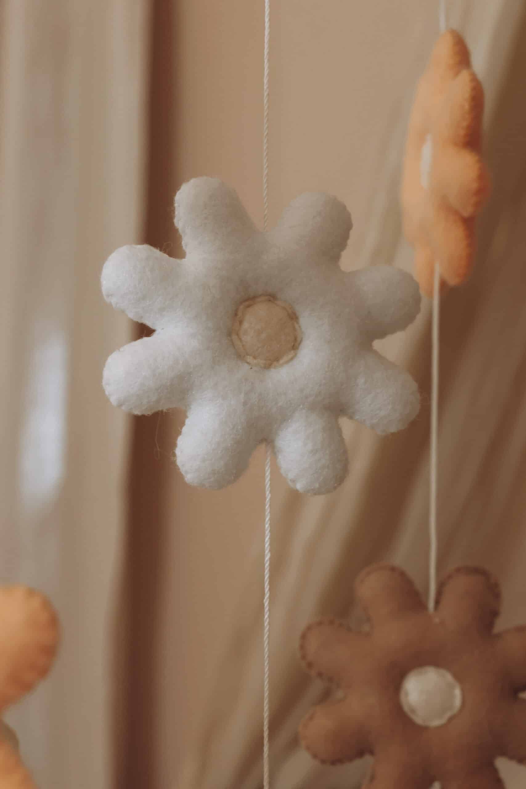 Handmade Flowers baby mobile-3