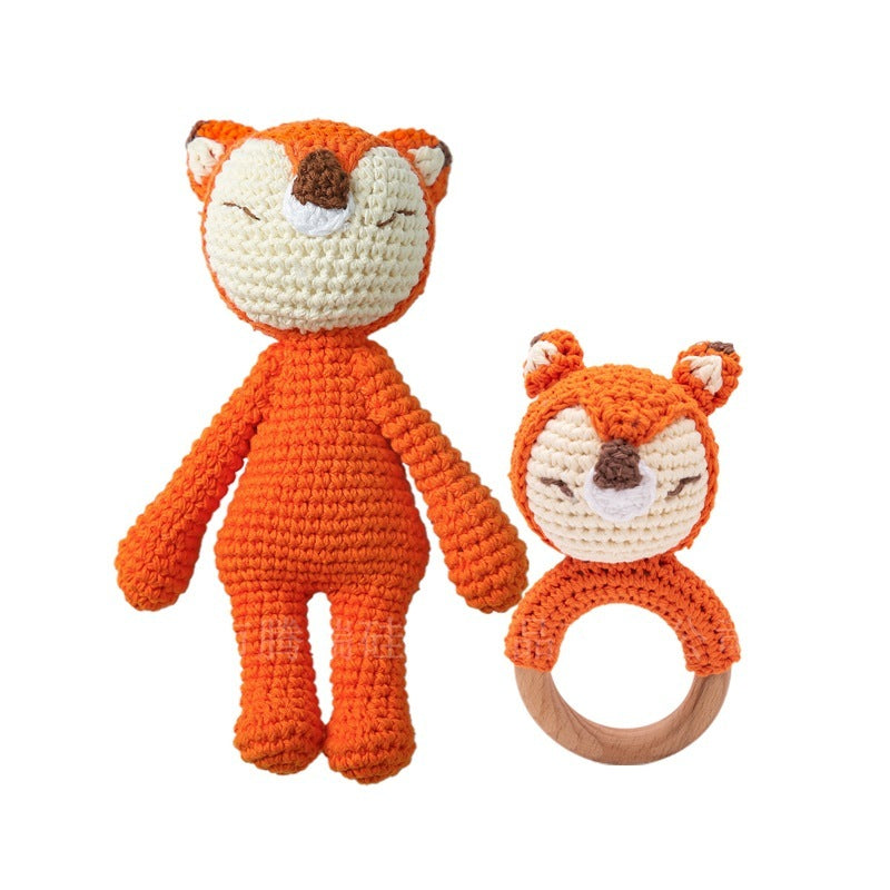 Handmade Crochet Rattle Set