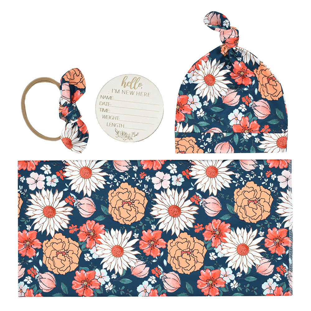 4 Piece Swaddle Set - Blossom & Breeze Collection