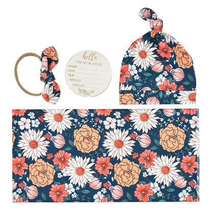 4 Piece Swaddle Set - Blossom & Breeze Collection