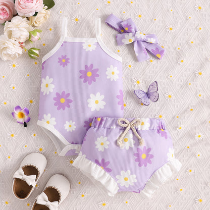 Romper & Bloomer Set - Daisy Blossom Collection