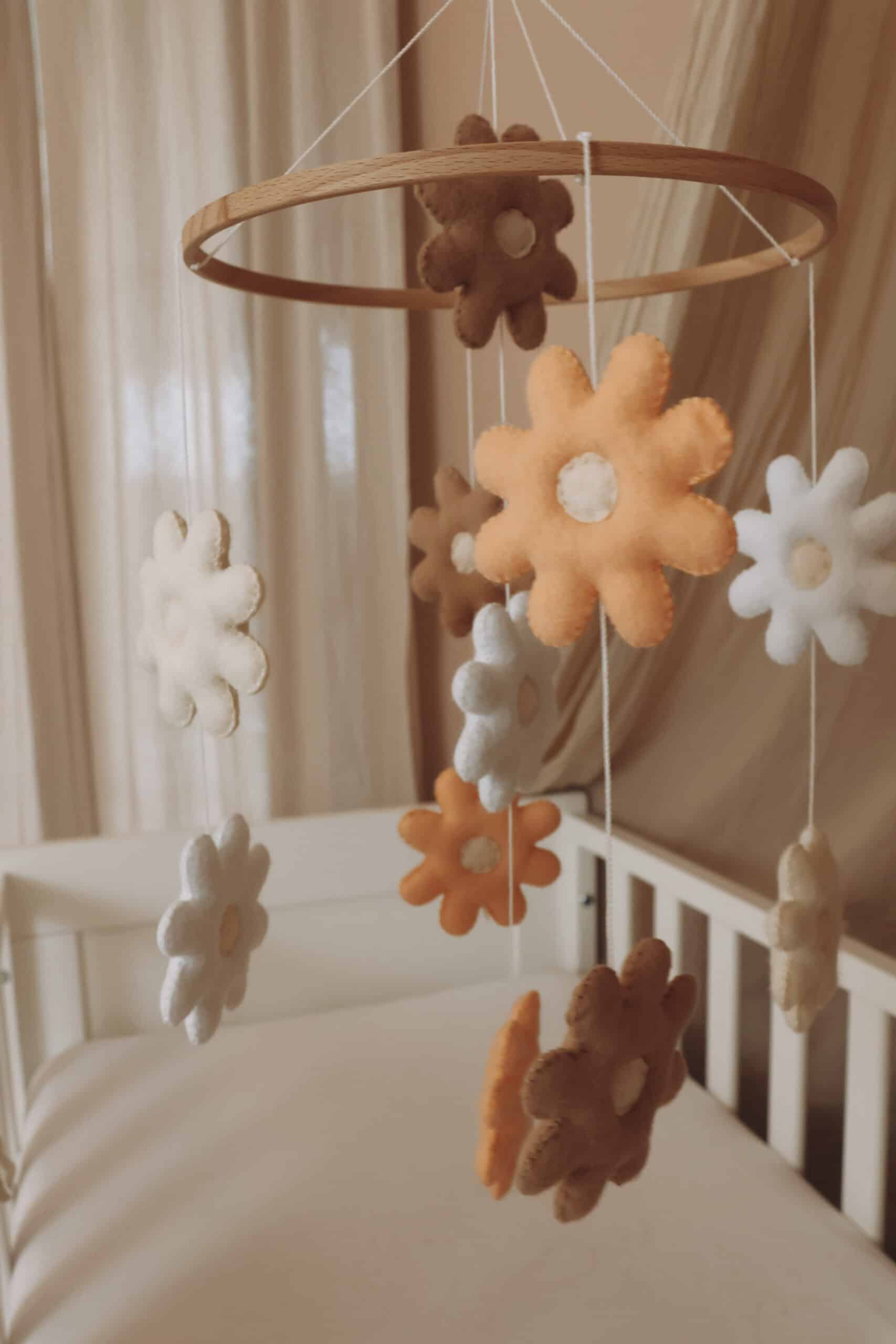 Handmade Flowers baby mobile-7