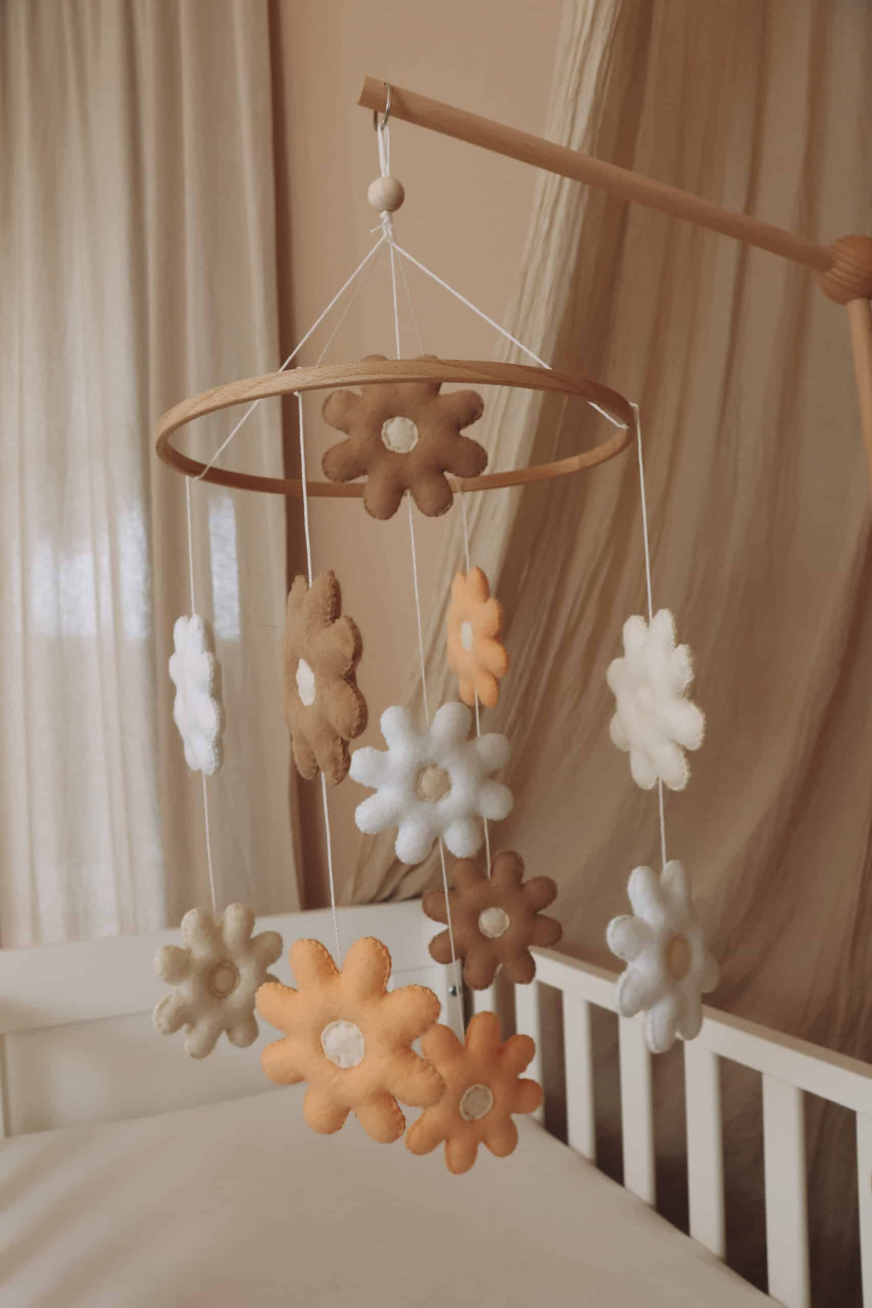 Handmade Flowers baby mobile-2