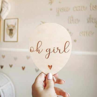 Balloon Baby Milestone Cards – Newborn Photo Props & Keepsake