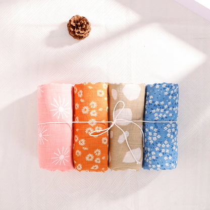 4 Pack Bamboo Swaddle Set