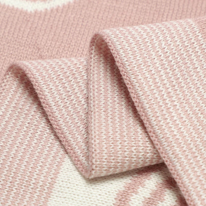 Baby Knitted Cotton Blanket - Rainbow
