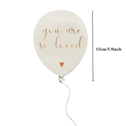Balloon Baby Milestone Cards – Newborn Photo Props & Keepsake
