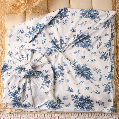 Newborn Swaddle Blanket with Matching Hat – Floral Collection