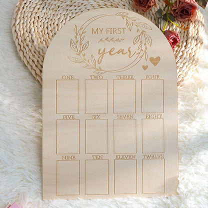 Baby Milestone Frame – 12 Month Photo Keepsake