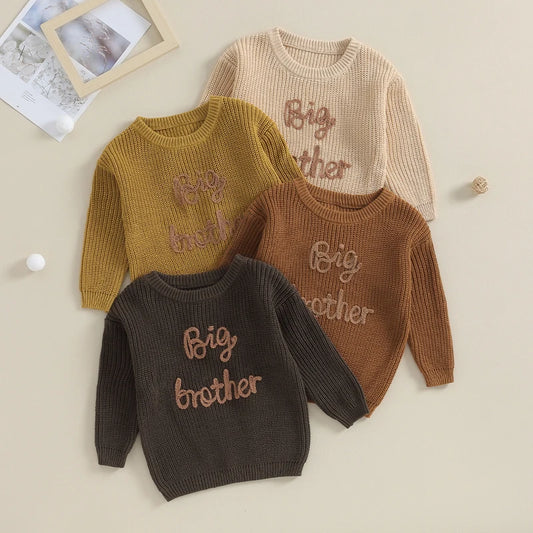 Big Brother Boy Embroided Sweater
