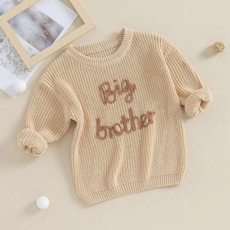 Big Brother Boy Embroided Sweater