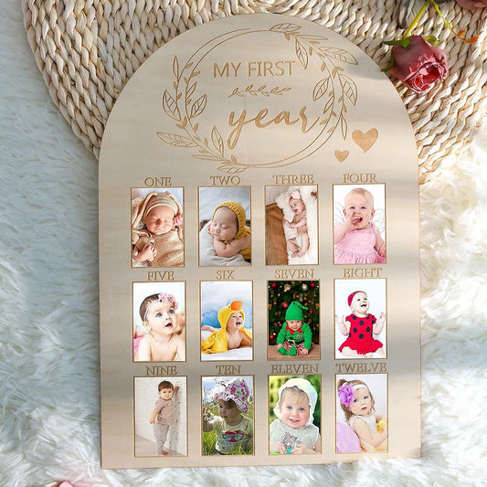 Baby Milestone Frame – 12 Month Photo Keepsake