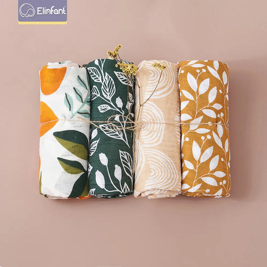 4 Pack Bamboo Swaddle Set