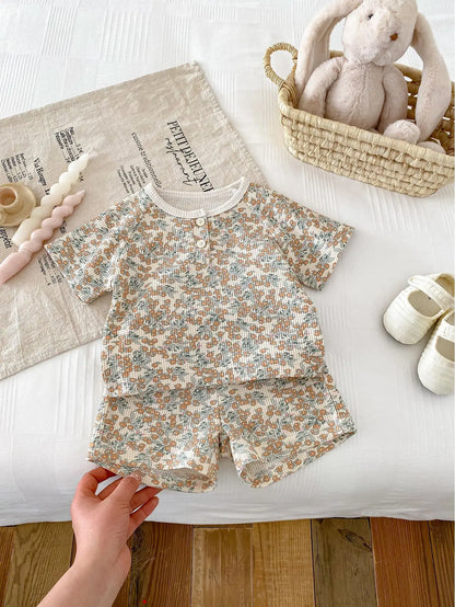 T Shirt & Short Set - Petal & Play Collection