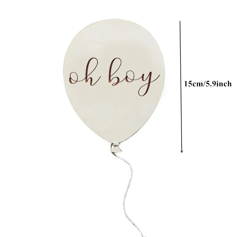 Balloon Baby Milestone Cards – Newborn Photo Props & Keepsake