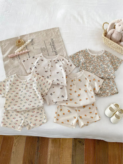 T Shirt & Short Set - Petal & Play Collection