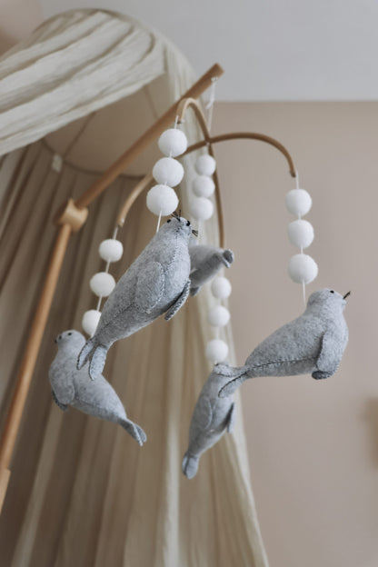 Handmade baby mobile seals-4