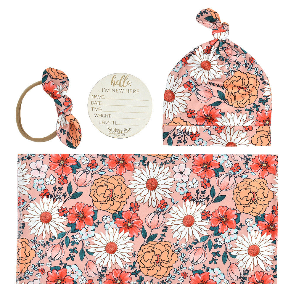 4 Piece Swaddle Set - Blossom & Breeze Collection