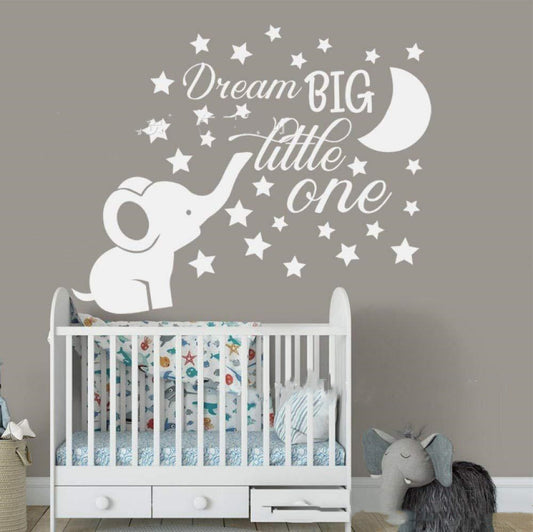 Cute Elephant Pattern Wall Sticker