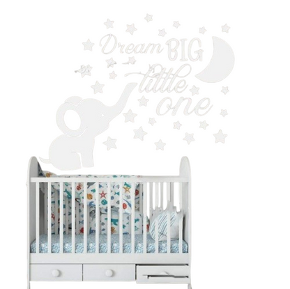 Cute Elephant Pattern Wall Sticker
