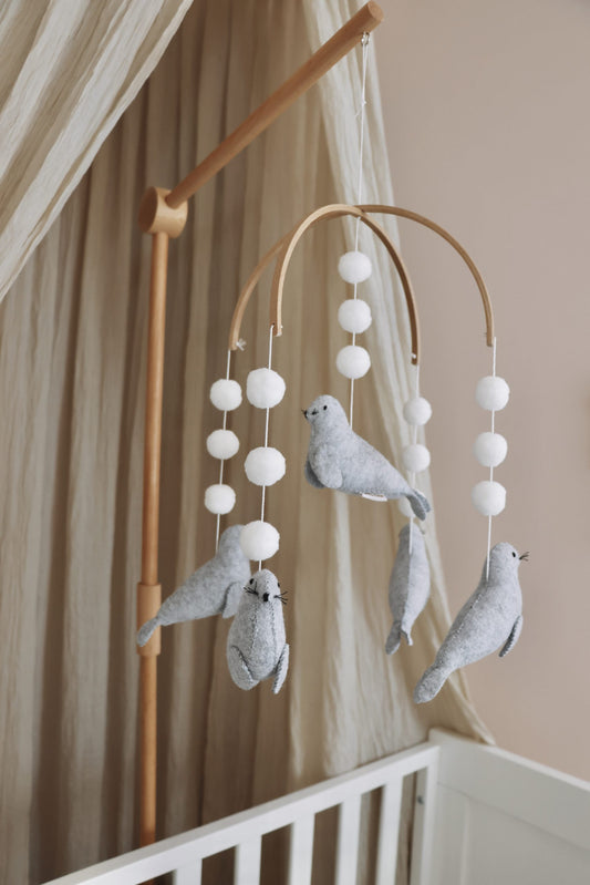 Handmade baby mobile seals-0